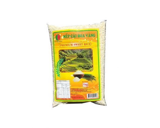 Riso Glutinoso vietnamita di qualità 1kg - Sticky Rice - Nếp cái hoa vàng  1kg.